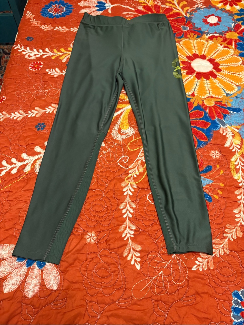 Reebok Army Green Athletic Leggings